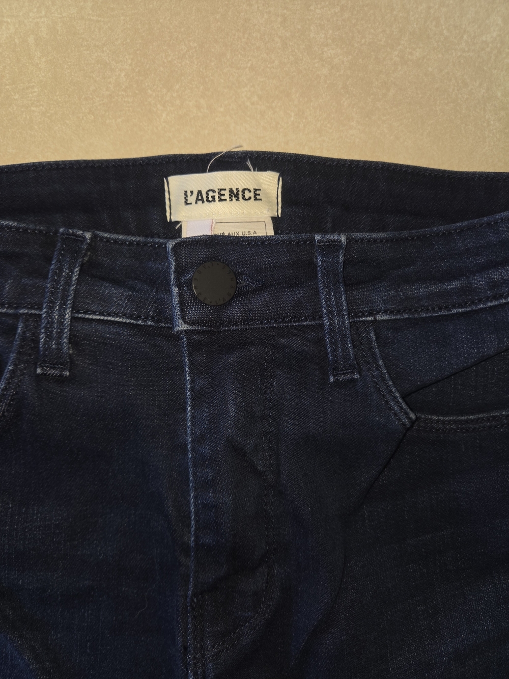 L'Agence Men's Dark Blue Denim Jeans